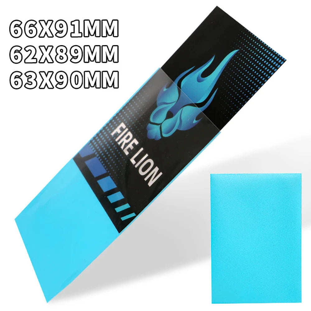 100PCS 62x89mm Colorful Matte Trading Card Sleeves Toploaders Fit YGO Sports Card Protector for Photocard Standard Cards