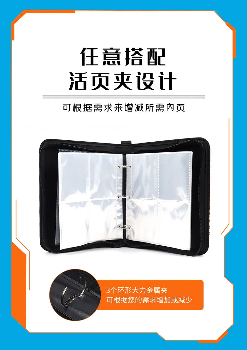 Pokemon Card Anime Photo Album Collect Album Loose Leaf Pu Zipper Game King Fans Pikachu Card Pack Toys Figure Card Storage Bag