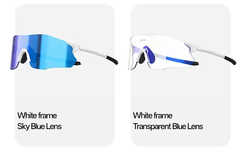 SCVCN Photochromic Cycling Glasses Man Bicycle Eyewear Cycling Running Women Bike UV400 Goggles Outdoor Sports Sunglasses