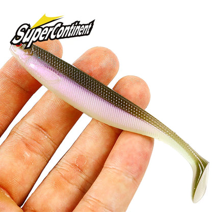 NEW Supercontinent ShadTeez T-tail 50mm 70mm 100mm Pike Zander Predator Fishing 3D Eyes Soft Lure Fishing Lures