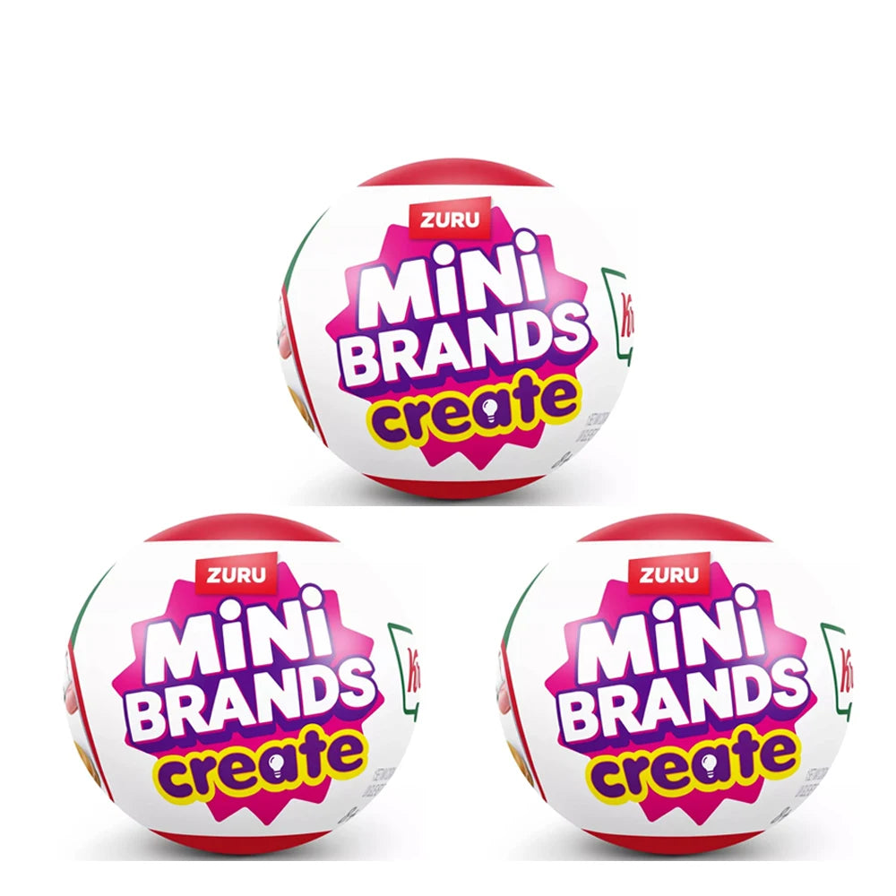 Zuru Mini Brands Krispy Kreme Create Series 1 Surprise Blind Box Toys Mini Food Donut Miniature Food Mystery Packaging Toys