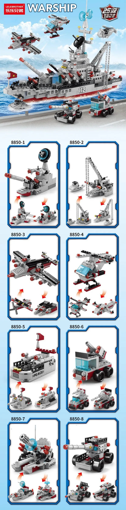 Compatible with Lego 585Pcs City Police Station SWAT Truck Car Building Blocks DIY Toys for Boys Kids Gifts