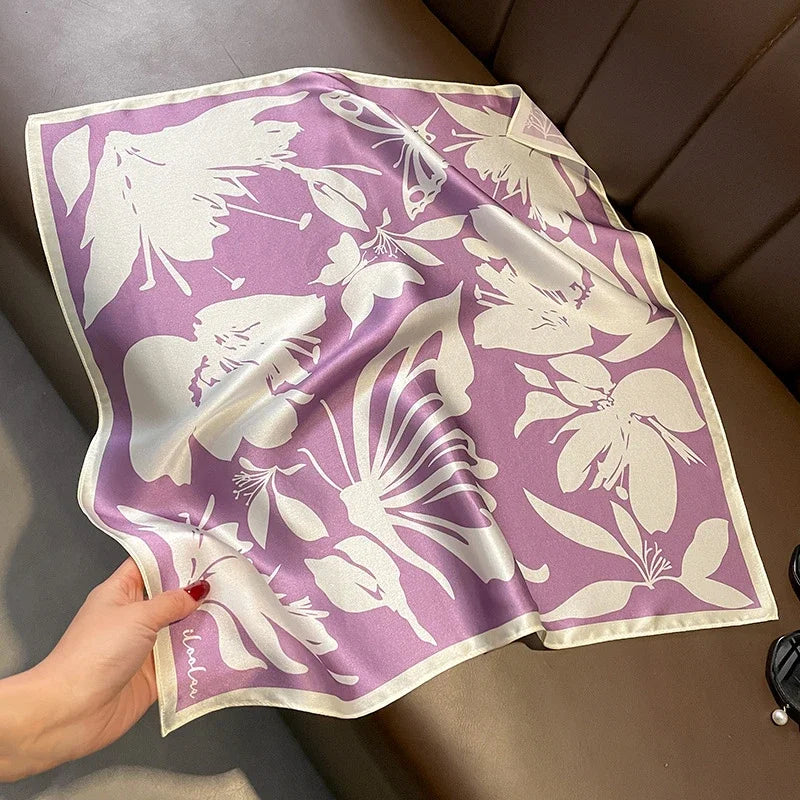Scarf 100% Silk Bandana Women Square Scarves Wrap Kerchief Spring Fashion Luxury High Quality Headband Hijab Shawls 2026
