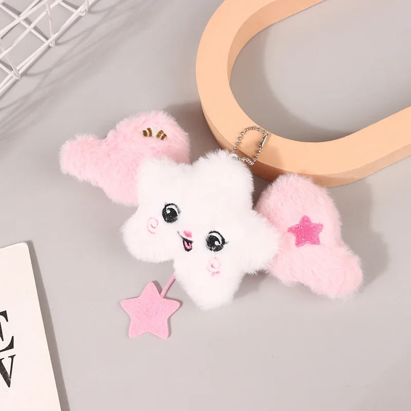 1PC Star Pendant Key Chain Doll Album Plush Pendant Doll School Bag Decoration Gifts