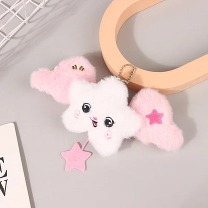 1PC Star Pendant Key Chain Doll Album Plush Pendant Doll School Bag Decoration Gifts