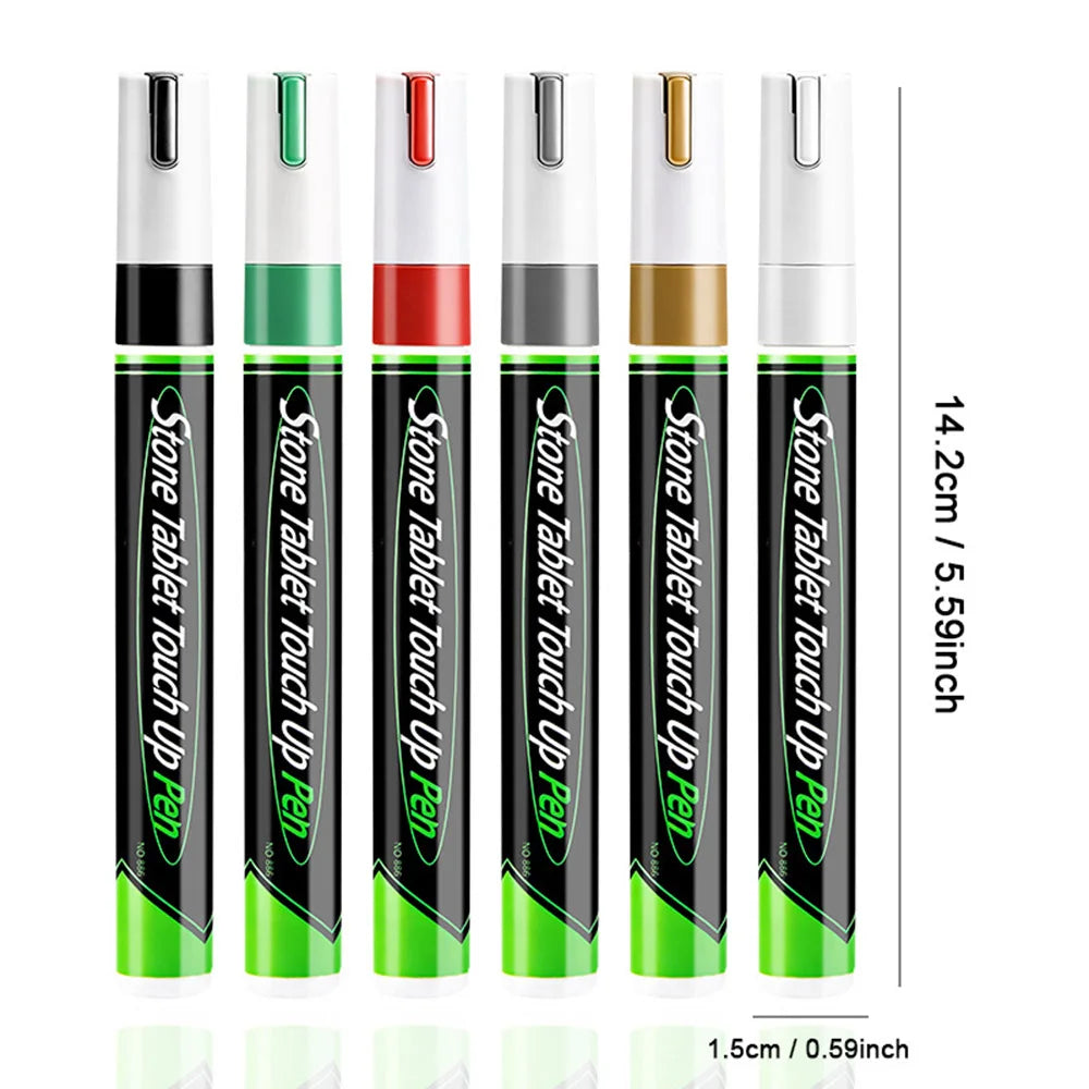 Golden Tombstone Marker Inscription Restoration Pen,  Weatherproof Tracing Pen Quick-Dry Touch Up Paint Pen for Granite Stone