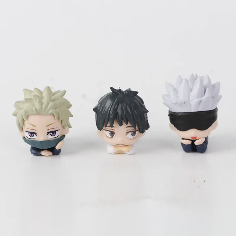 7pcs/set Jujutsu Kaisen Satoru Gojo Itadori Yuji Megumi Kugisaki Sukuna Geto Suguru Anime Figure Toys Cute Doll Collection Model