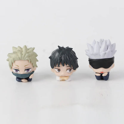 7pcs/set Jujutsu Kaisen Satoru Gojo Itadori Yuji Megumi Kugisaki Sukuna Geto Suguru Anime Figure Toys Cute Doll Collection Model