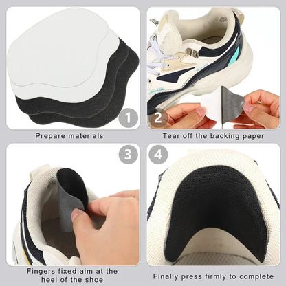 4/6 PCS Shoe Repair Patches, Heel Protector Pads, Anti-Wear Hole Fixing, Self-Adhesive Repair Patches, Insole Foot Care Liner