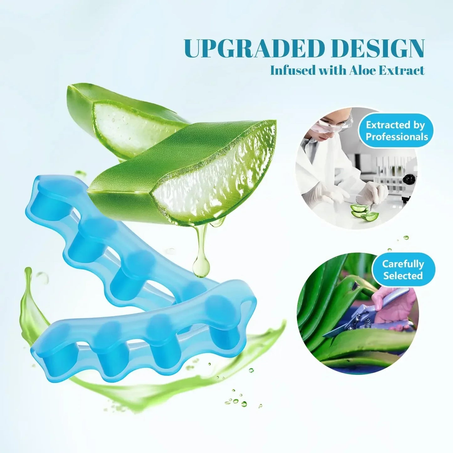 Silicone Toe Separators Correcting Bunions and Restoring Toes Toe Spreaders Toe Straightener for Overlapping Toes Foot Care Tool