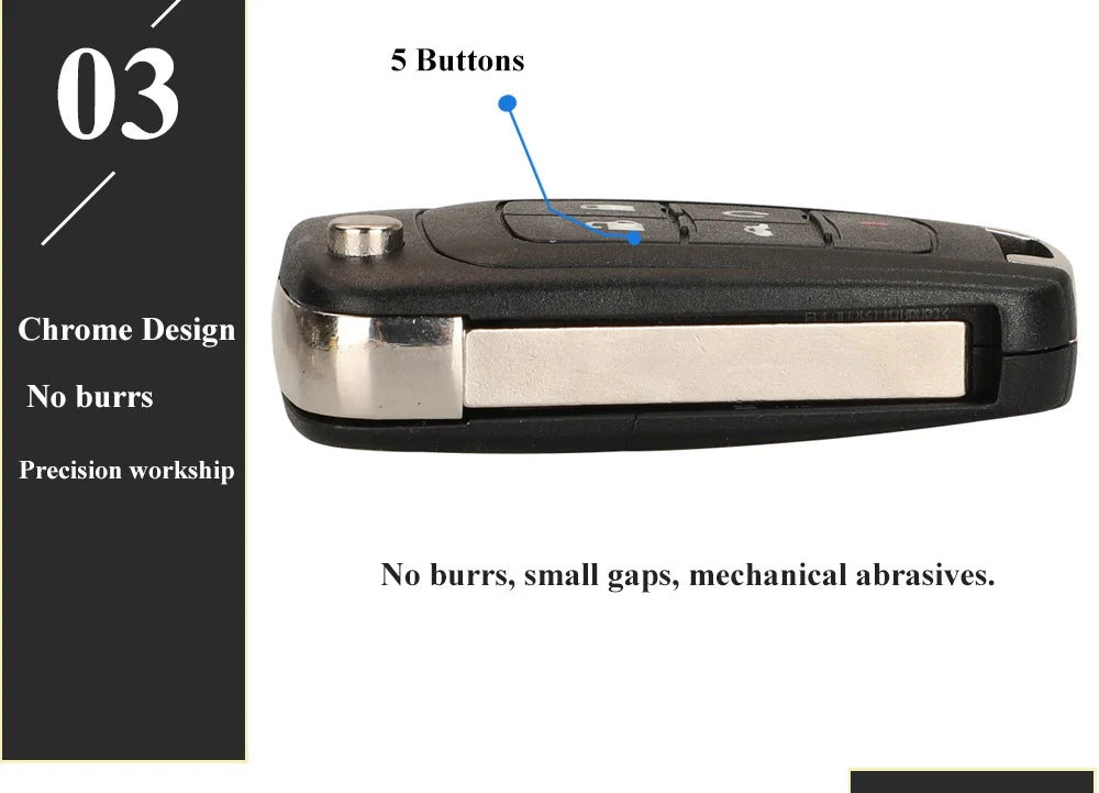 jingyuqin 2/3/4/5 Buttons Car Remote Key DIY for OPEL/VAUXHALL Astra J Corsa E Insignia Zafira C 2009-2016 315 / 433MHz PCF7937E