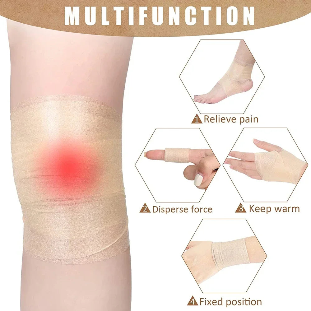 4 Rolls OK TAPE Pre Wrap Athletic Tape Foam, Underwrap Tape Sports Foam, Underwrap Bandage Athletic for Ankle Wrists Knees Sport