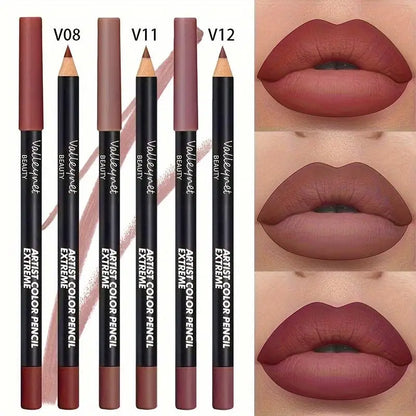 3pcs/Set Lip Liner Set,Long Lasting Matte Waterproof Lipstick Lip Liner Waterproof Lip Liner Set Women Lip Cosmetics