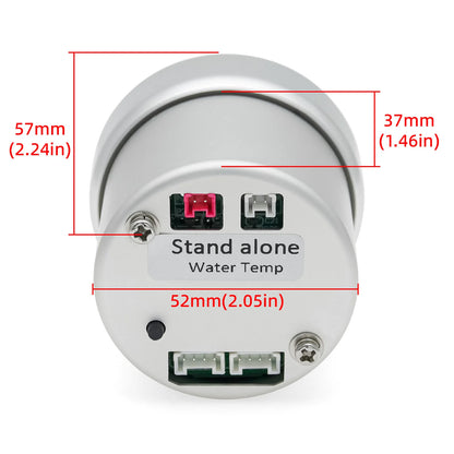 Universal Auto 12V 52mm 8 Color Racing Car Oil Pressure Water Oil Temp EGT Exhaust Temp Turbo Boost Tachometer Gauge Meter