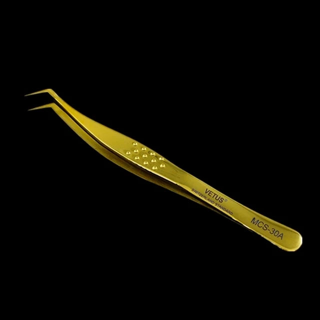 100% Vetus Original MCS Series New Style Premium Eyelashes Tweezers Ultra Fine Tip Improve for 3D 6D Lashes Extensions