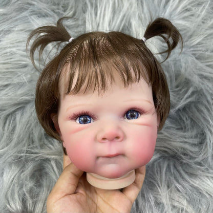 18 inches Already Painted Bebe Bettie With Hair Transplant Doll Kits Vinyl Reborn Doll Unassembled DIY Reborn Doll Kit Gift
