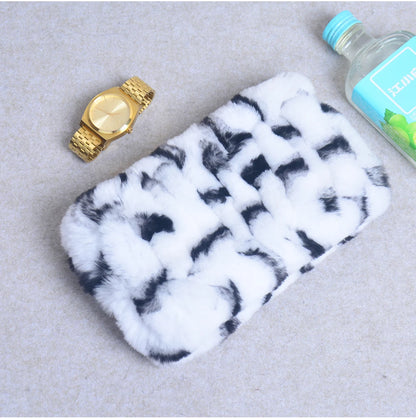 Women Handmade Stretch 100% Real Rabbit Fur Scarf Knit Genuine Rex Rabbit Fur Headbands Girls Natural Rabbit Fur Ring Scarves
