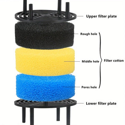 3Pcs Replacement Filter Sponges for SUNSUN HW-602 603B 604 External Aquarium Fish Tank Filter Bucket Pre-Filter Sponge 603 602B