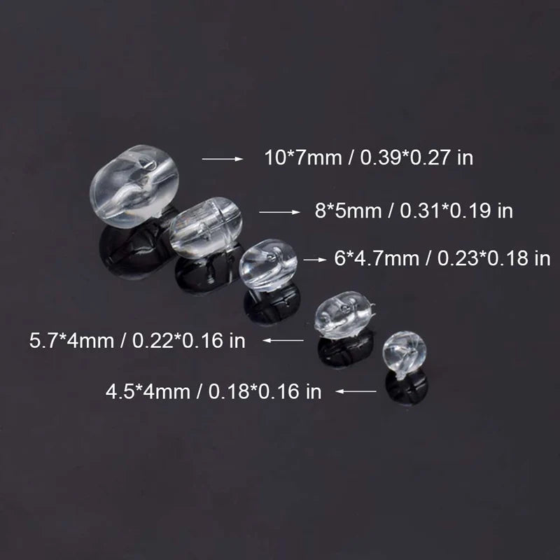 100 pieces of fishing smart beans transparent fishing set with hooks, dividing beads, cross beads