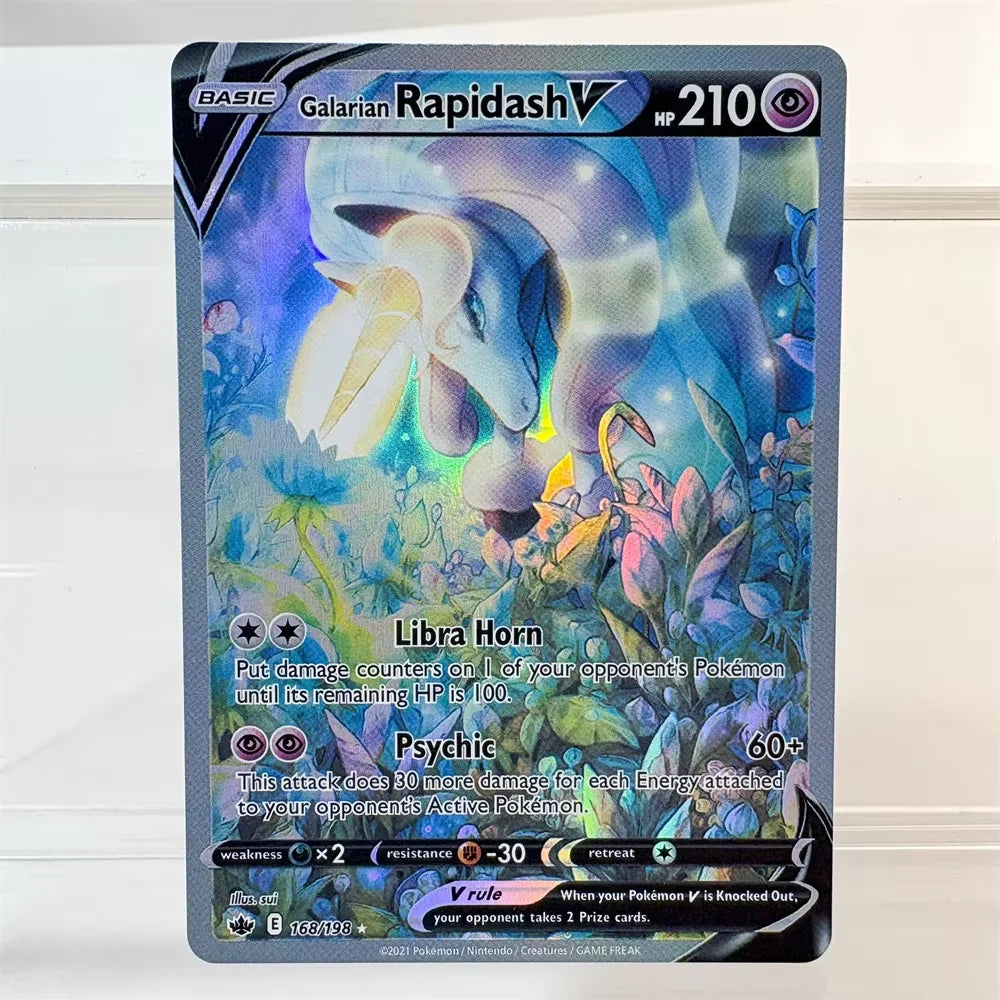 PKM Holographic High Quality Proxy Card Rayquaza Pikachu Rotom Slowking Collectibles Game Collection Anime Cards