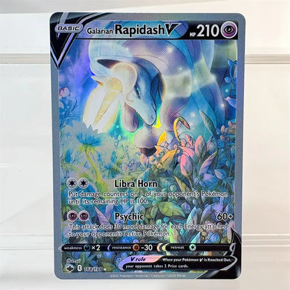 PKM Holographic High Quality Proxy Card Rayquaza Pikachu Rotom Slowking Collectibles Game Collection Anime Cards