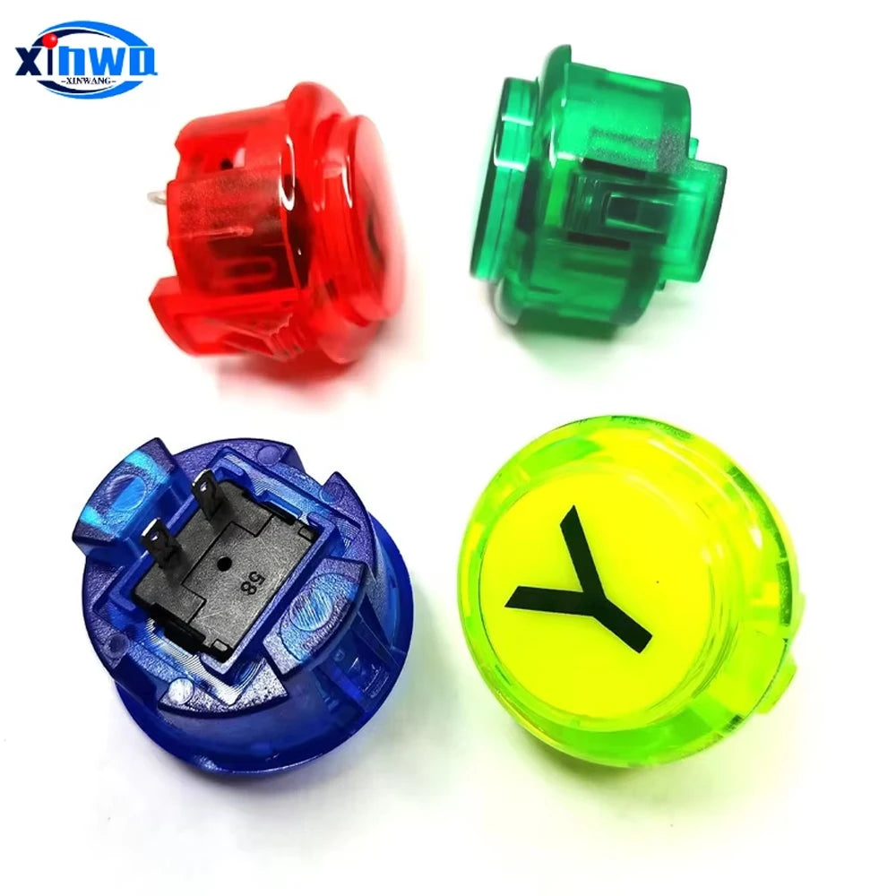 1 Set 30mm Clear Push Button A B X Y L1 L2 R1 R2 Select Start Game Controller Switch Neo Geo Arcade Console Joystick Diy Machine