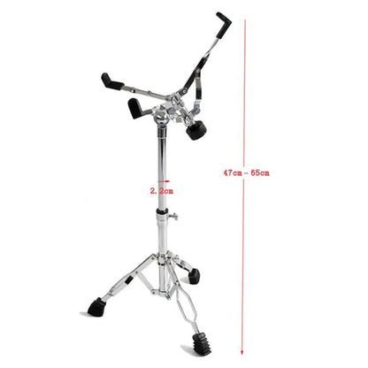 Adjustable Height Portable Snare Drum Stand - Instrument Holder Base Drum Bracket for 12'' to 14'' Diameter Drums