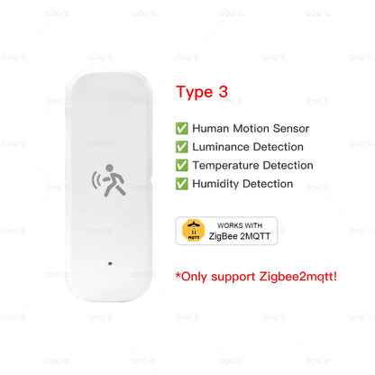 Zigbee 10G MmWave Radar Motion Sensor Human Detector with Illuminance Temperature Humidity Sensor Support Tuya Zigbee2MQTT