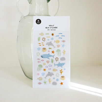 Korean Import Suatelier Travel Home Life Study Friend Stickers Scrapbooking Diy Journaling Diary Stationery Sticker School Gift