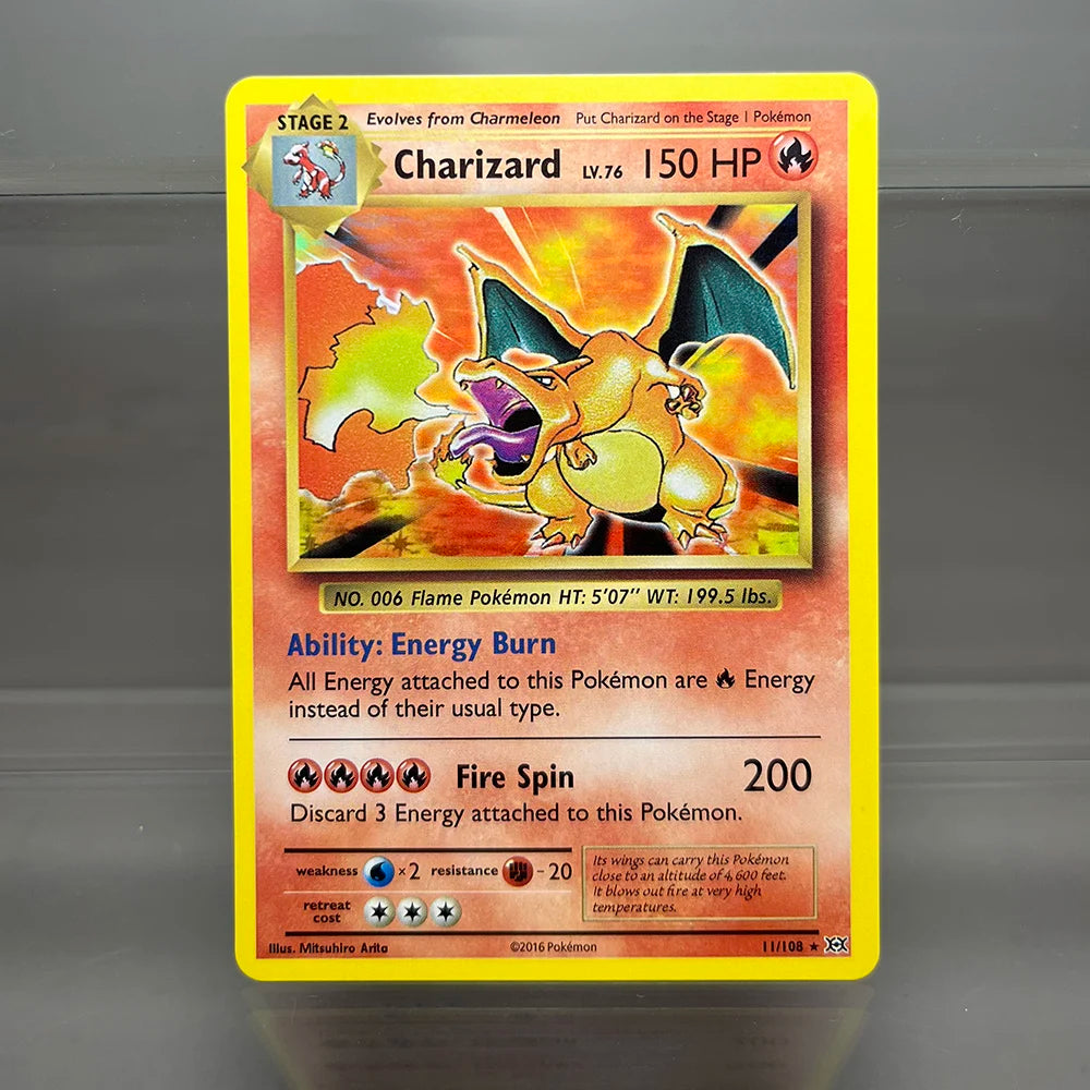 1996 PKMN 1st Edition Base Set Single Flash Cards Shining Charizard Lugia Wigglytuff Game Collection Cards PTCG Proxy Cards