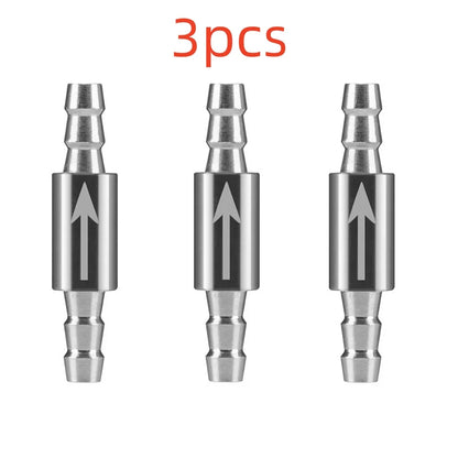 Dioxide Cylinder To CO2 System Diffuser Stainless Steel Check Valve For CO2 equipment Non Return Water 4mm Aquarium Water Valve
