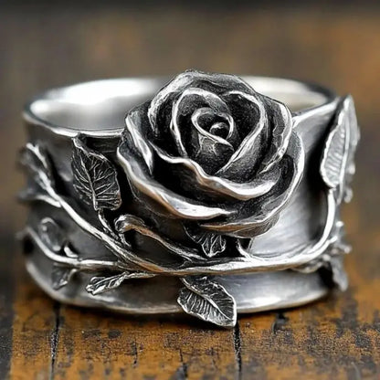Niche Vintage Ethnic Hollow Inlay Pearl Rings For Women Birthday Party Gift Accessories Custom Jewelry
