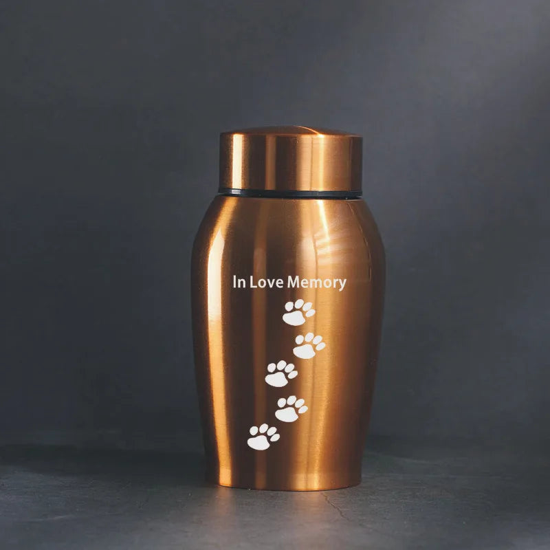 2025 Stainless Steel Dog Ashes Urn Dog Cat Bird Mouse Cremation Ashes Urn Pet Souvenir Jar Sealed Funeral for Dogs Supplies