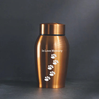 2025 Stainless Steel Dog Ashes Urn Dog Cat Bird Mouse Cremation Ashes Urn Pet Souvenir Jar Sealed Funeral for Dogs Supplies