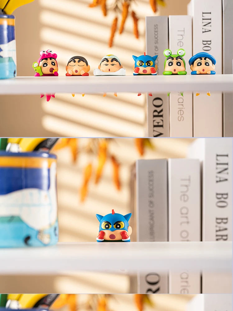 New Crayon Shin-Chan Blind Box Animation Figurine Hippers Mobile Phone Car Decoration Figurine Pendant Gift Anime Periphera Gift
