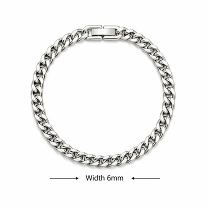 Stainless Steel Braided Double Row Front and Rear Fish Scale Alloy Magnetic Buckle Bracelet with Keel Jewelry New Model