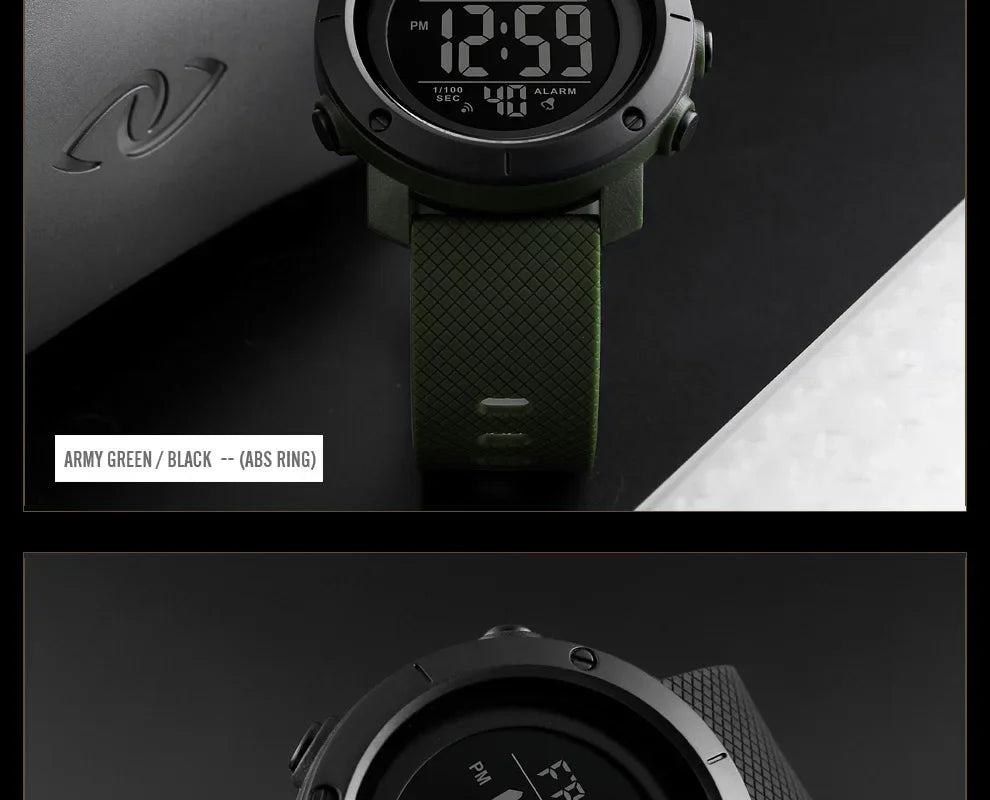 SKMEI 1426 Sports Waterproof Digital Watch for Men Stopwatch Electronic LED Display Mens Wristwatches Reloj Masculino Clock 1416