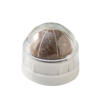 Interactive Spinning Catnip & Mint Ball for Cats Natural Dental Care Chew Toy Hairball Control Kitten Chew Toy