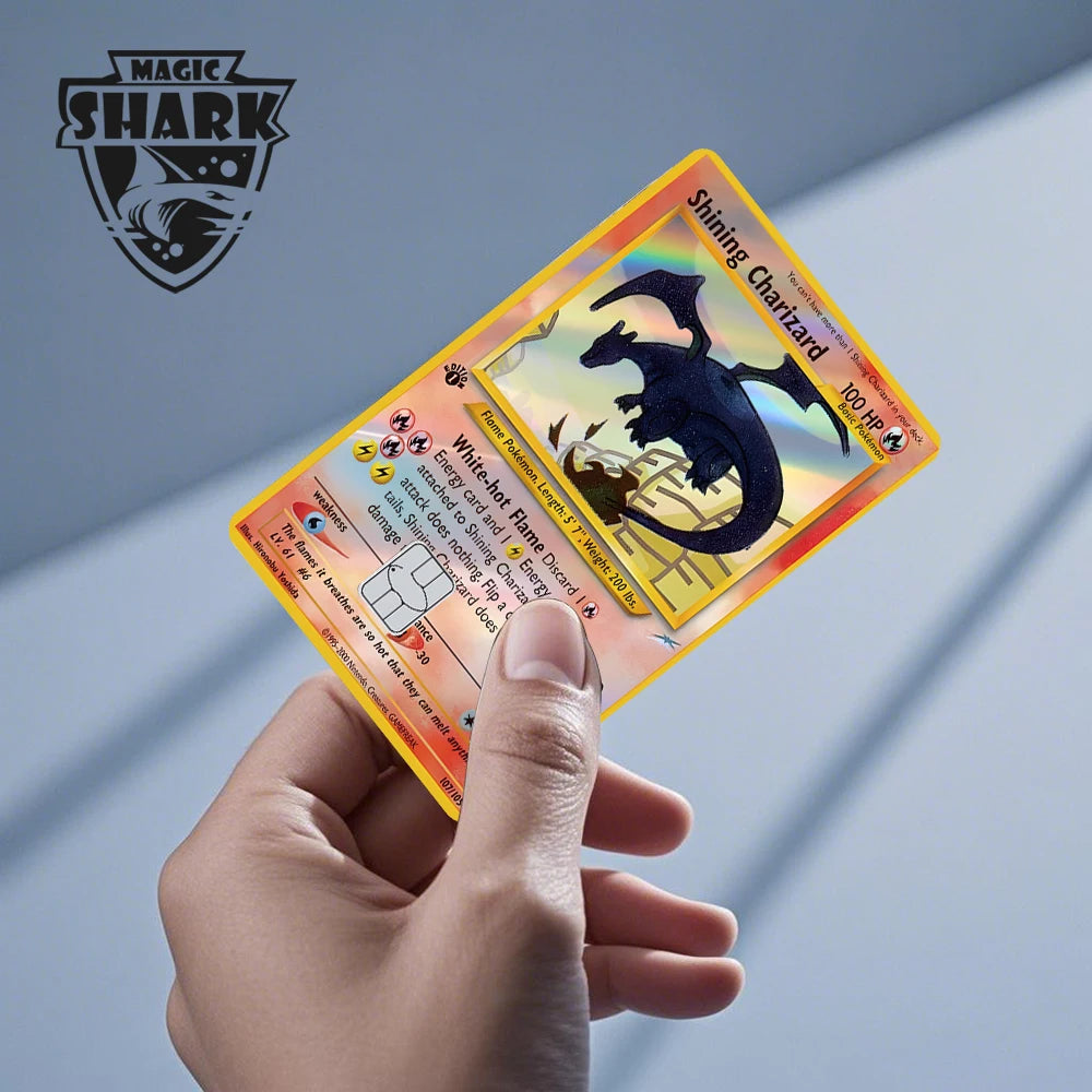 Charizard Gyarados Venusaur Blastoise Mewtwo Squirtle Snorlax Holographic Laser Credit Debit Card Film Skin Sticker