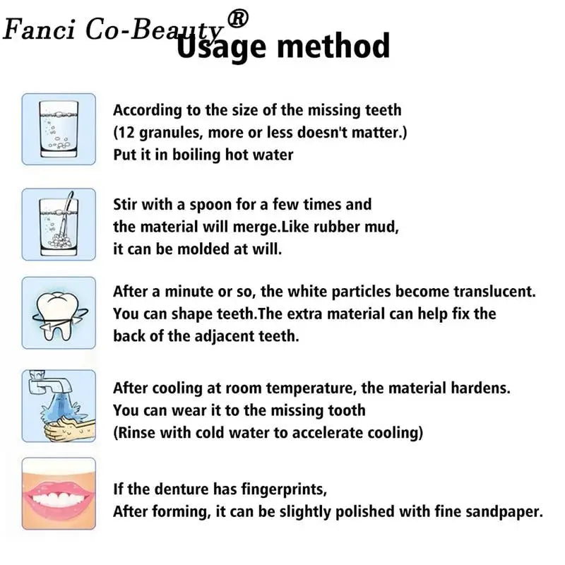 Resin 10g/15g/20g Teeth And Gaps FalseTeeth Solid Glue Temporary Tooth Repair Kit Denture Adhesive Teeth Whitening Tooth Beauty