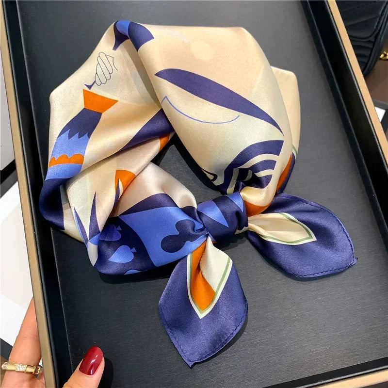 Scarf 100% Silk Bandana Women Square Scarves Wrap Kerchief Spring Fashion Luxury High Quality Headband Hijab Shawls 2026
