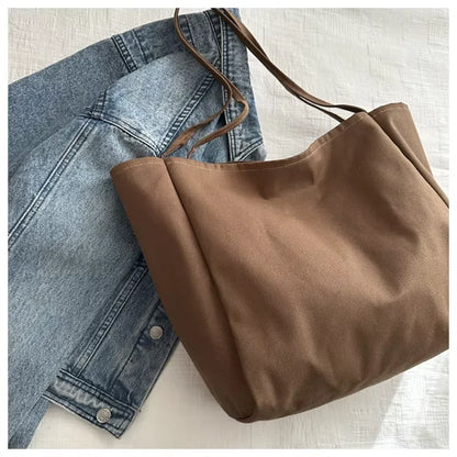 HOMEFISH  Large Capacity  Shopper Totes High Quality Eco Reusable Grocery Handbag For Women Travel Shoulder Bags Daily Pouch