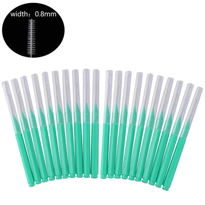 20Pcs Mini Eyebrow Brush Brow Perm Brush Disposable Brow Lifting Brushes Bendable Micro Eyelash Brush Applicators Makeup Tools