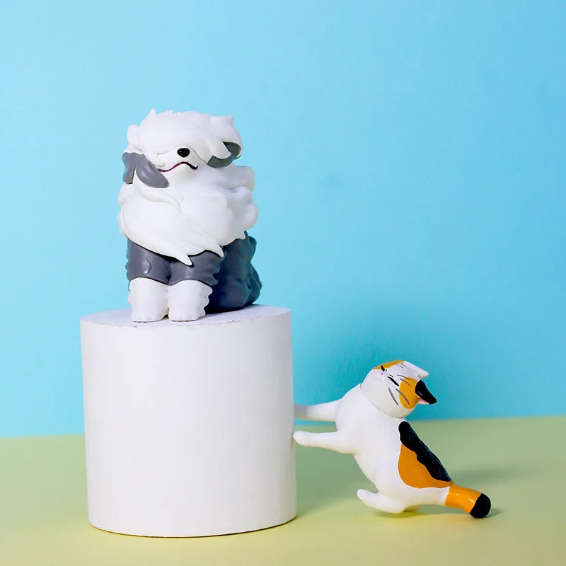 Japanese Qualia Twists Eggs, Animals , Cats And Dogs Cannot Be Defeated By The Wind Toys Birthday Cake Gift Model