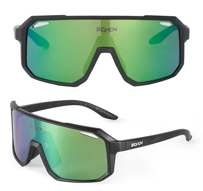 SCVCN New Sports Men UV400 Cycling Glasses Bike Sunglasses Outdoor Eyewear  MTB Bicycle Women Riding Hiking Goggles