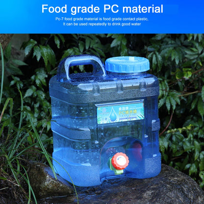 7.5/10/15L Drinking Water Container with Spigot Leakproof Camping Water Tank Large Capacity Water Storage Carrier for Hiking Car