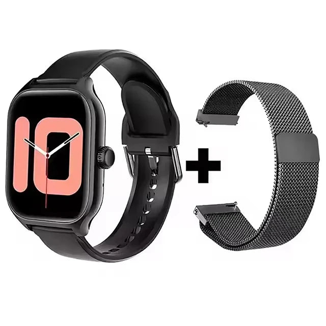 Smart Watch Men 2.01 Inch AMOLED Screen Waterproof Multiple Sport Mode Fitness HD Bluetooth Calls Smartwatch Men Women Bracelet
