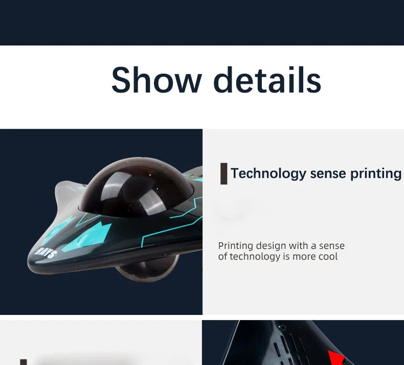 6CH RC Boat with Submersible Underwater Camera Remote Control Wifi FPV Remote Control Boats Radio Control Toy for Boys Kid Gifts