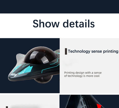 6CH RC Boat with Submersible Underwater Camera Remote Control Wifi FPV Remote Control Boats Radio Control Toy for Boys Kid Gifts