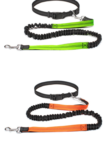 Hand Free Dog Leash for Pet Walking Running Jogging Adjustable Dog Leash Waist Belt Chest Strap Traction Rope Dog Accessories